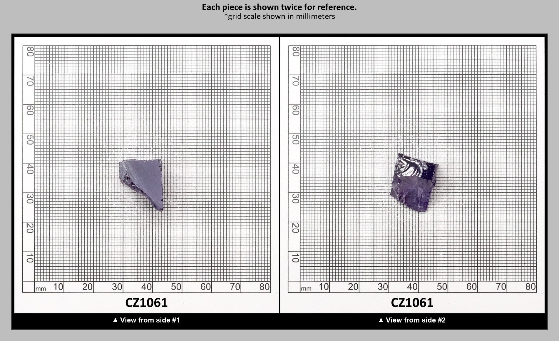 Violet Cubic Zirconia Faceting Rough for Gem Cutting - Various Sizes : CZ1061