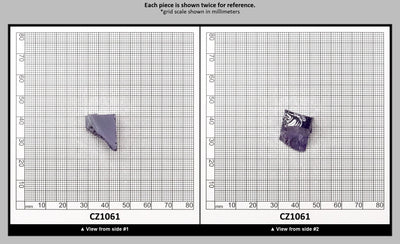 Violet Cubic Zirconia Faceting Rough for Gem Cutting - Various Sizes : CZ1061