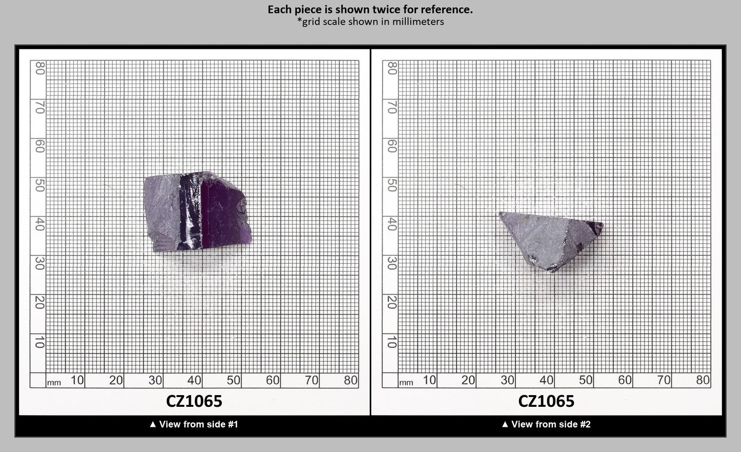 Violet Cubic Zirconia Faceting Rough for Gem Cutting - Various Sizes : CZ1065
