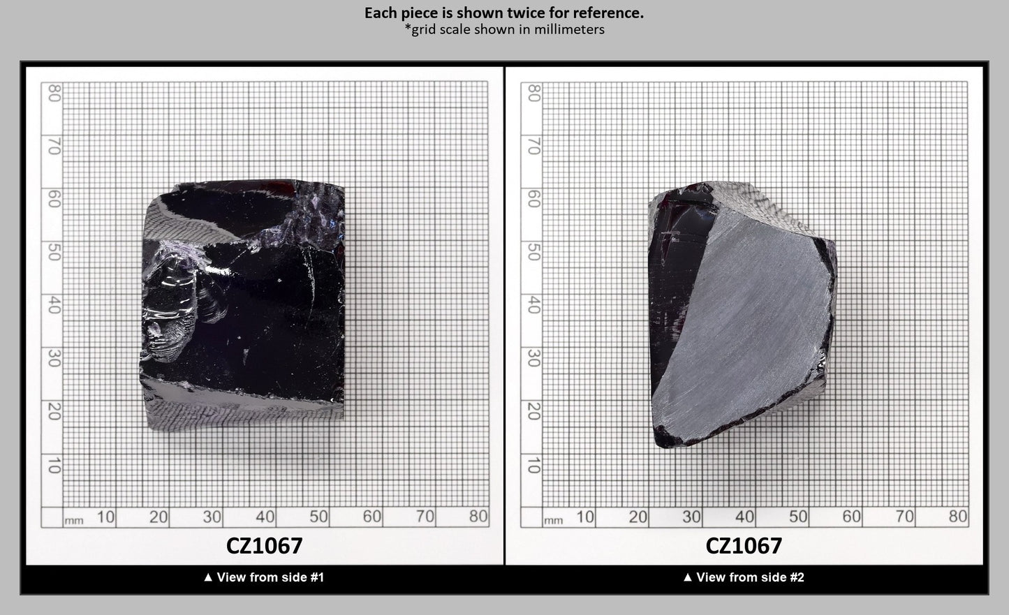Violet Cubic Zirconia Faceting Rough for Gem Cutting - Various Sizes : CZ1067