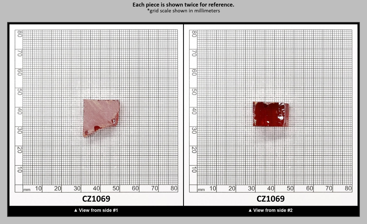 Dark Orange Cubic Zirconia Faceting Rough for Gem Cutting - Various Sizes : CZ1069