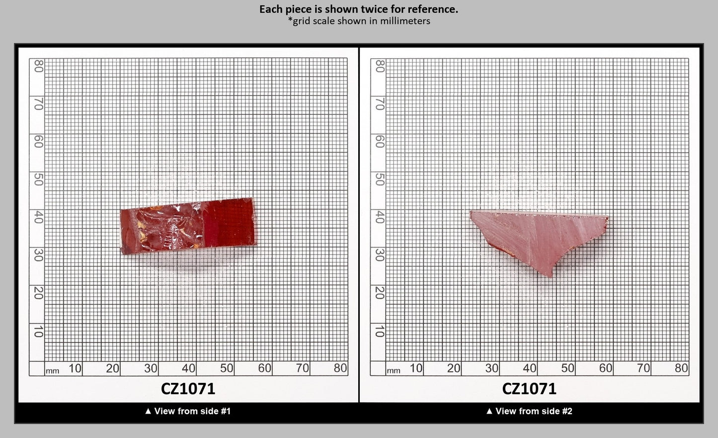Dark Orange Cubic Zirconia Faceting Rough for Gem Cutting - Various Sizes : CZ1071