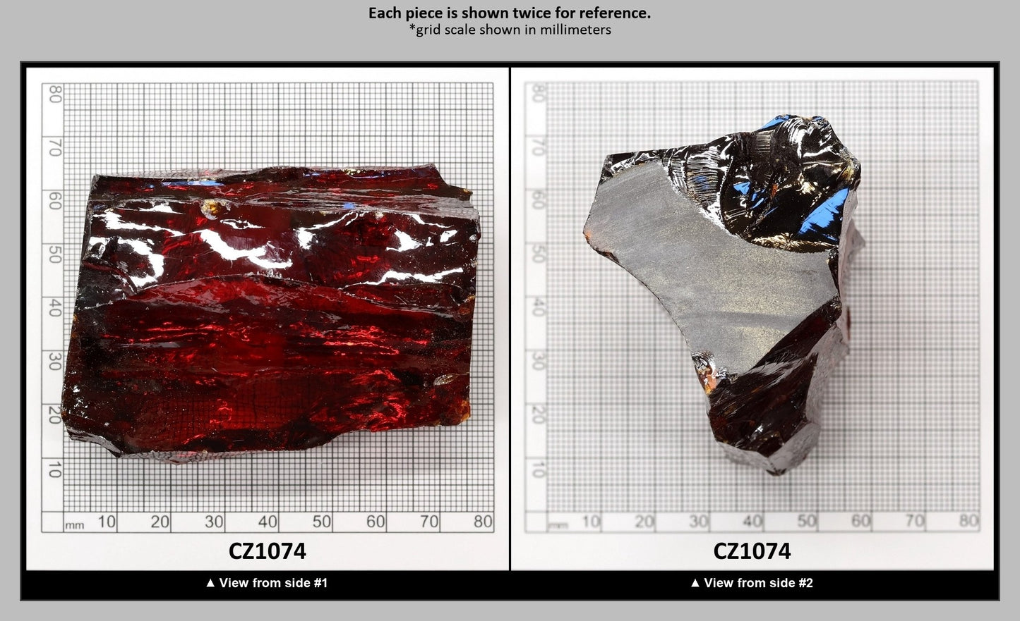 Dark Orange Cubic Zirconia Faceting Rough for Gem Cutting - Various Sizes : CZ1074