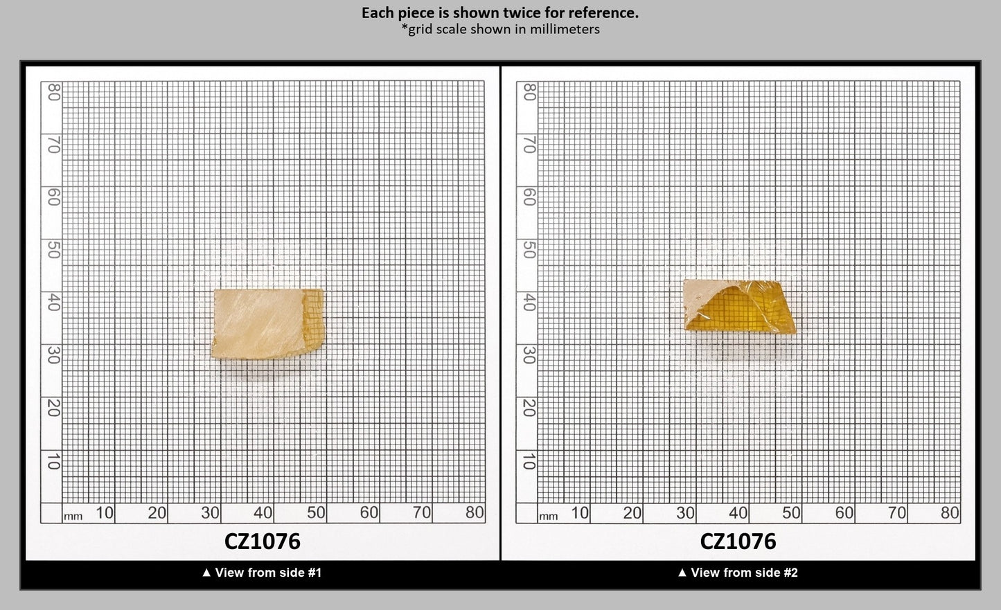 Yellow Cubic Zirconia Faceting Rough for Gem Cutting - Various Sizes : CZ1076