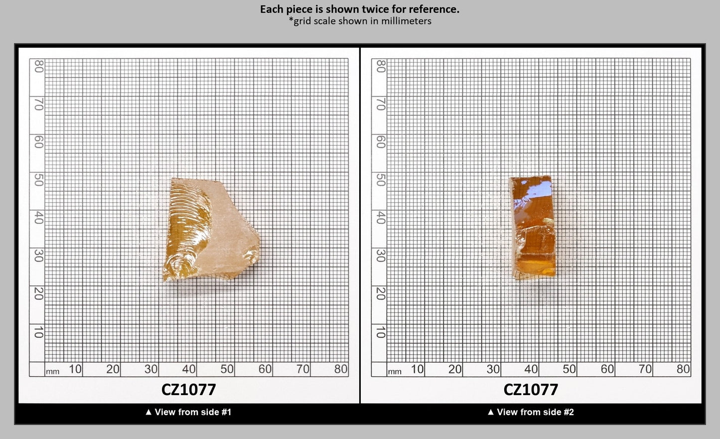 Yellow Cubic Zirconia Faceting Rough for Gem Cutting - Various Sizes : CZ1077