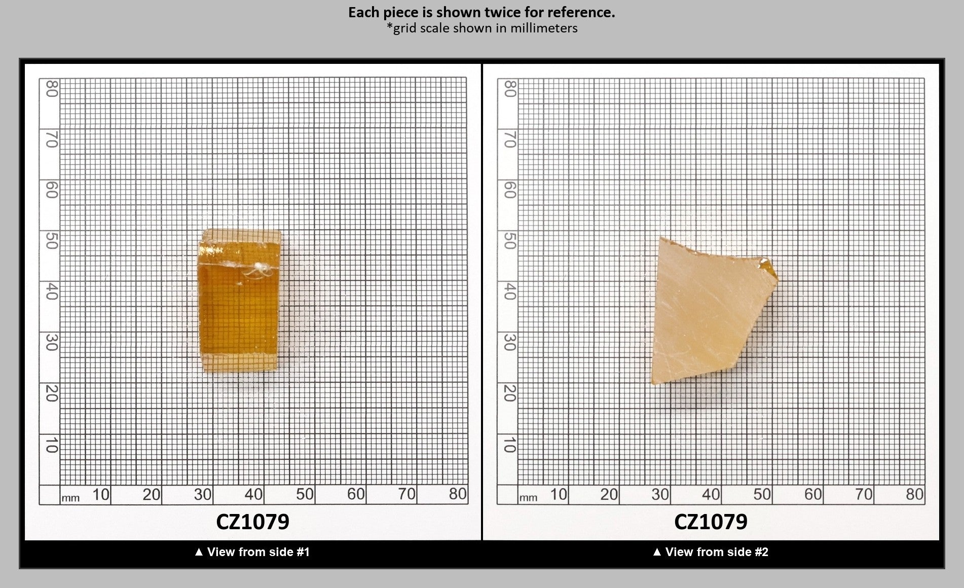 Yellow Cubic Zirconia Faceting Rough for Gem Cutting - Various Sizes : CZ1079