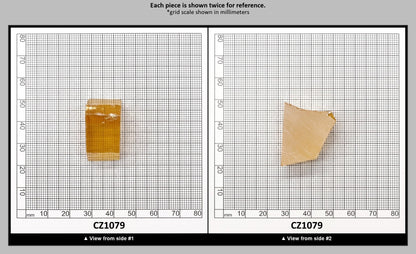 Yellow Cubic Zirconia Faceting Rough for Gem Cutting - Various Sizes : CZ1079