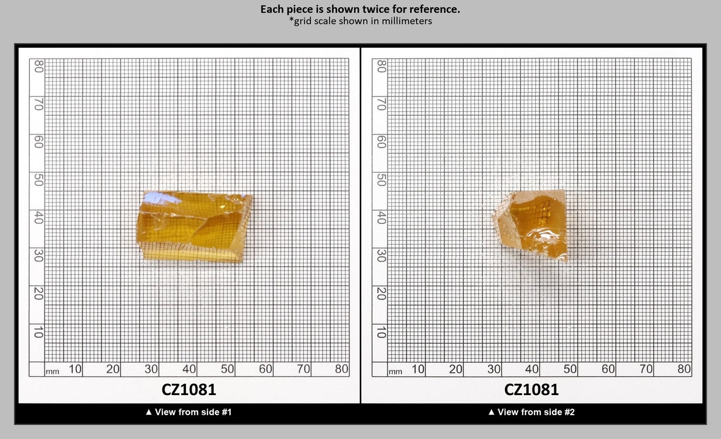 Yellow Cubic Zirconia Faceting Rough for Gem Cutting - Various Sizes : CZ1081