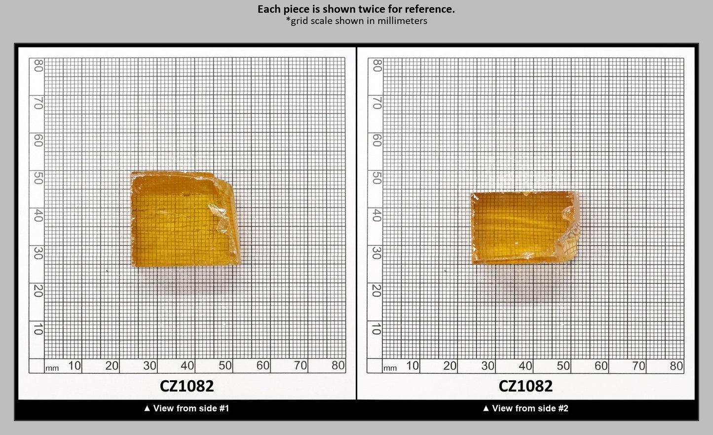 Yellow Cubic Zirconia Faceting Rough for Gem Cutting - Various Sizes : CZ1082