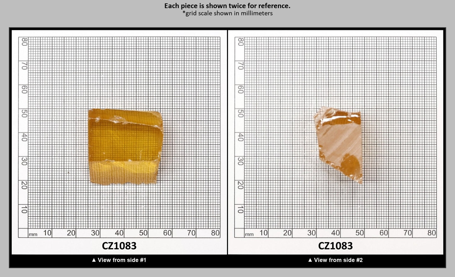 Yellow Cubic Zirconia Faceting Rough for Gem Cutting - Various Sizes : CZ1083
