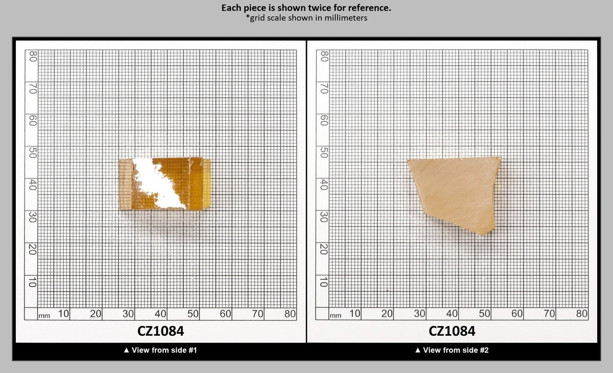 Yellow Cubic Zirconia Faceting Rough for Gem Cutting - Various Sizes : CZ1084