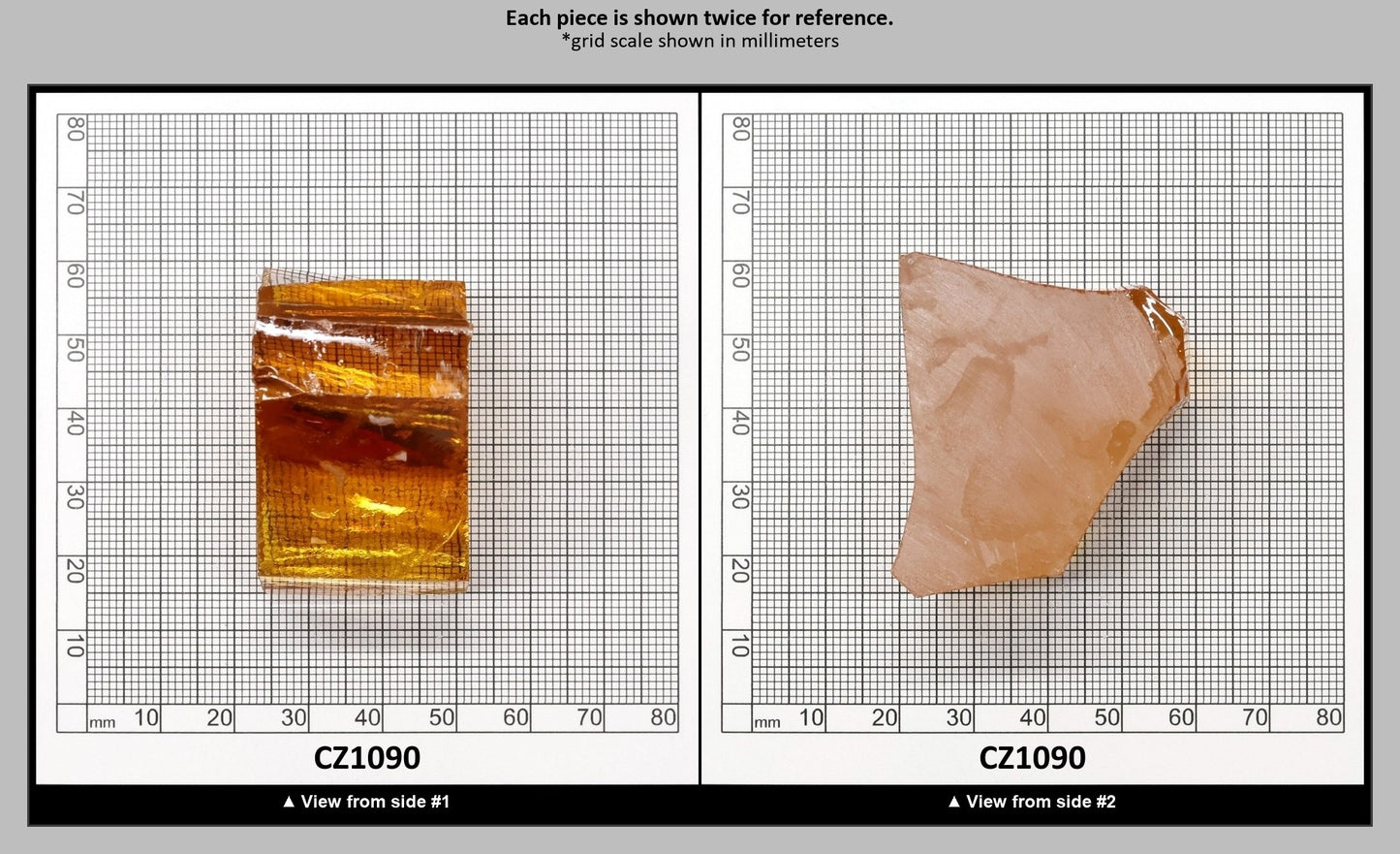Yellow Cubic Zirconia Faceting Rough for Gem Cutting - Various Sizes : CZ1090