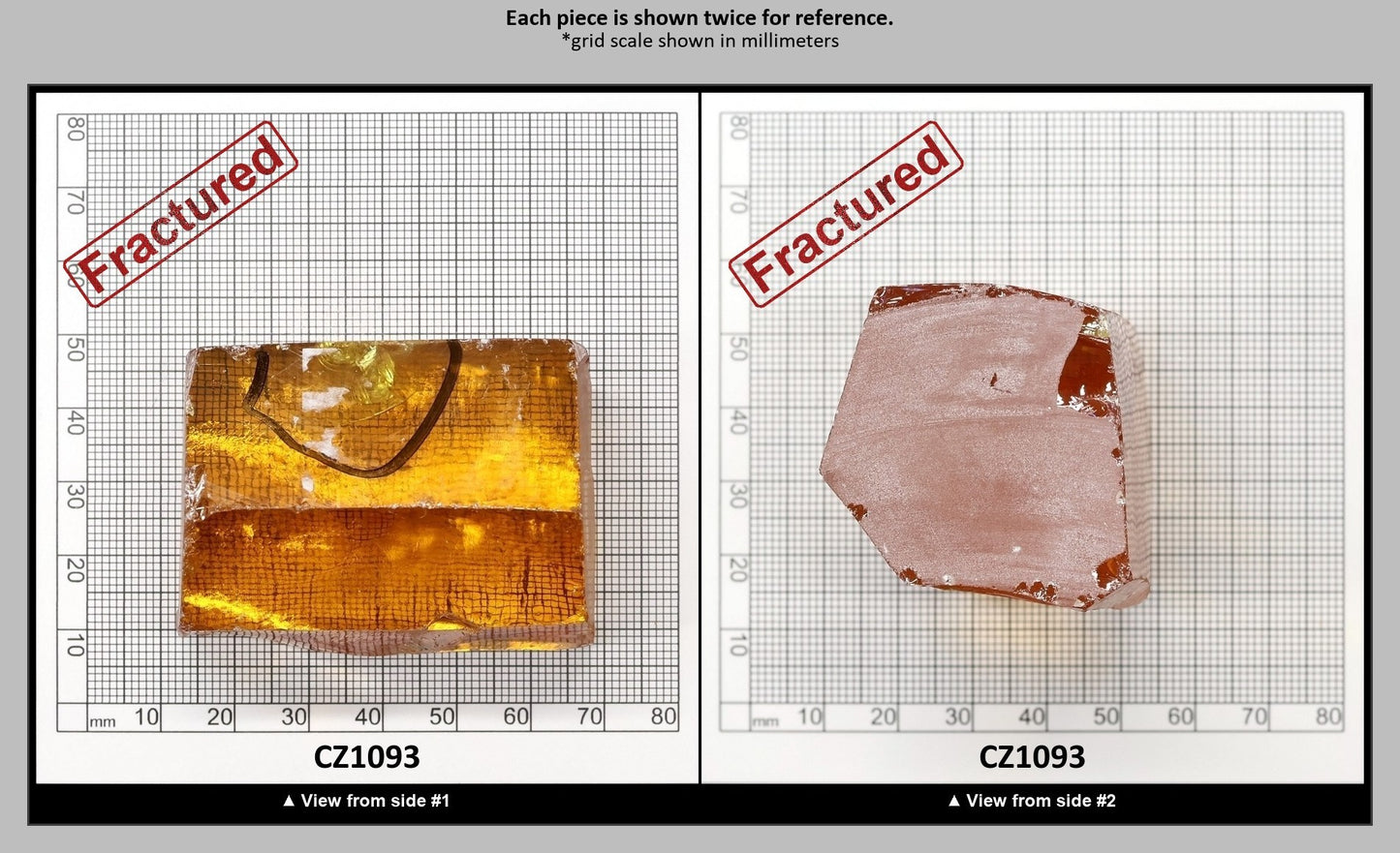 Yellow Cubic Zirconia Faceting Rough for Gem Cutting - Various Sizes : CZ1093