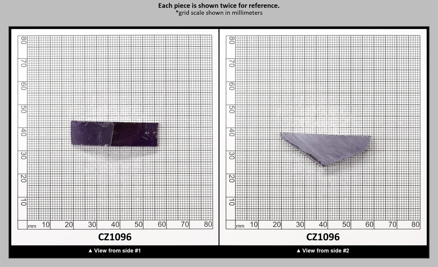 Amethyst Cubic Zirconia Faceting Rough for Gem Cutting - Various Sizes : CZ1096