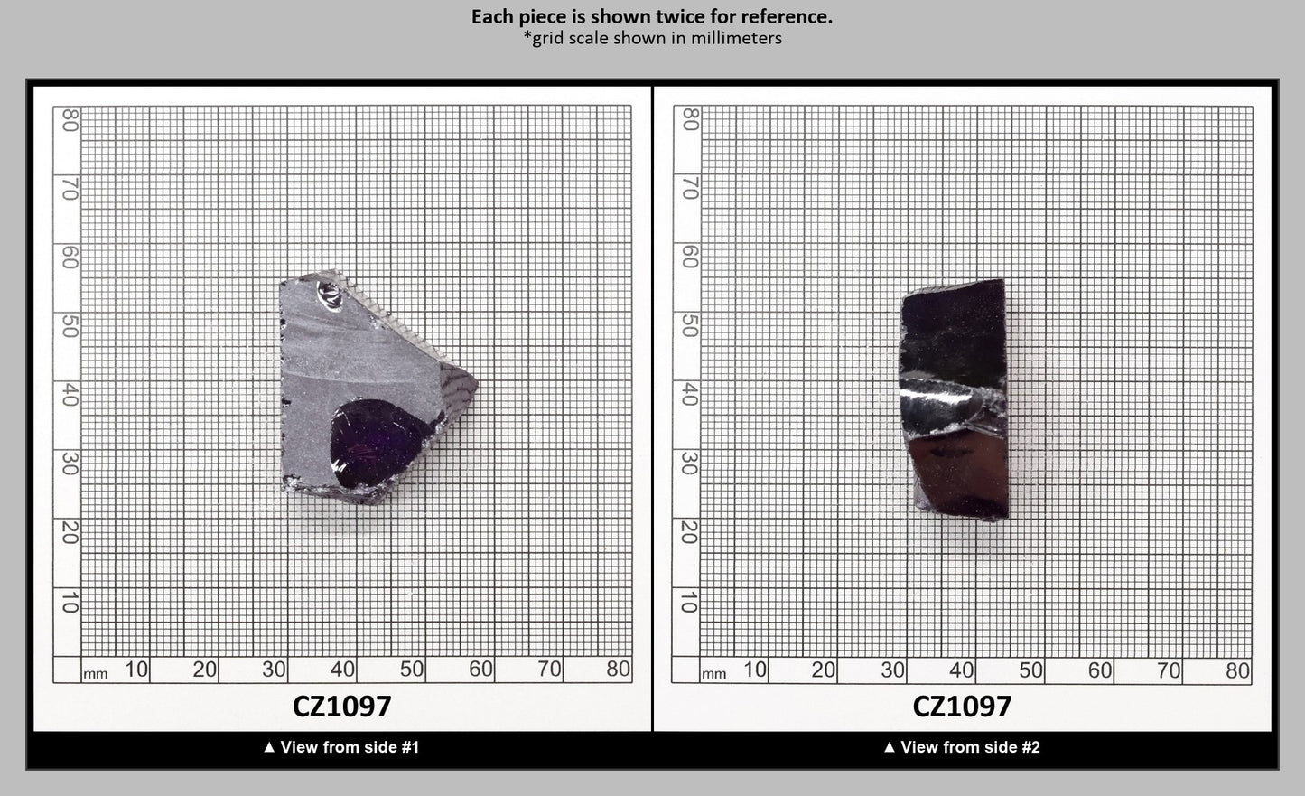 Amethyst Cubic Zirconia Faceting Rough for Gem Cutting - Various Sizes : CZ1097
