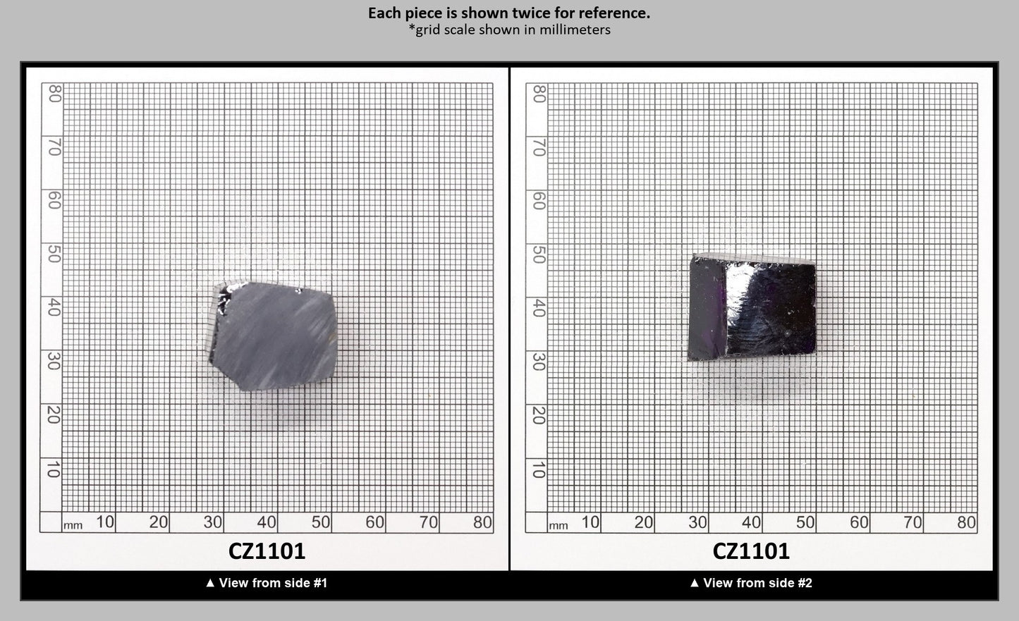 Amethyst Cubic Zirconia Faceting Rough for Gem Cutting - Various Sizes : CZ1101