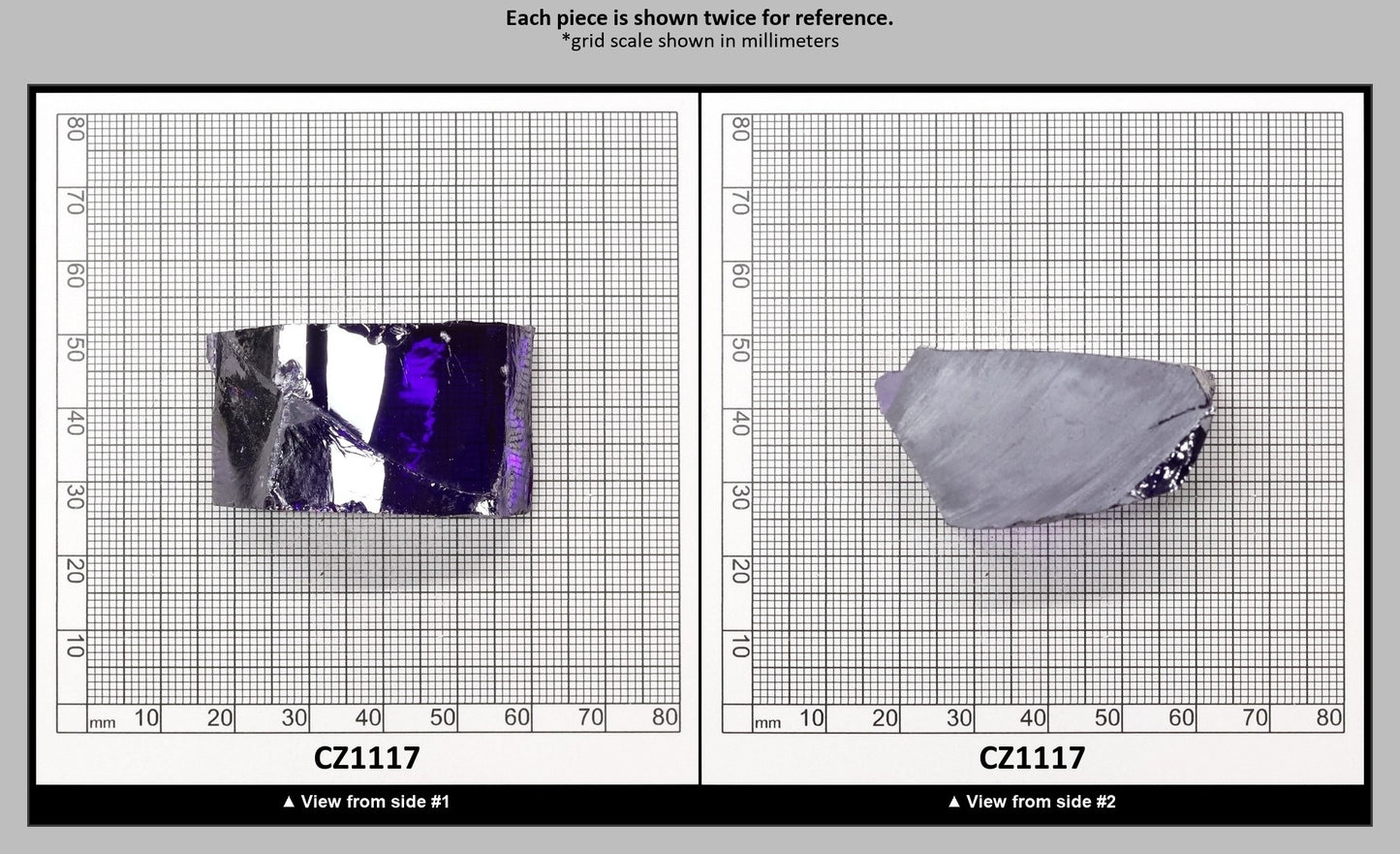 Violet Cubic Zirconia Faceting Rough for Gem Cutting - Various Sizes : CZ1117