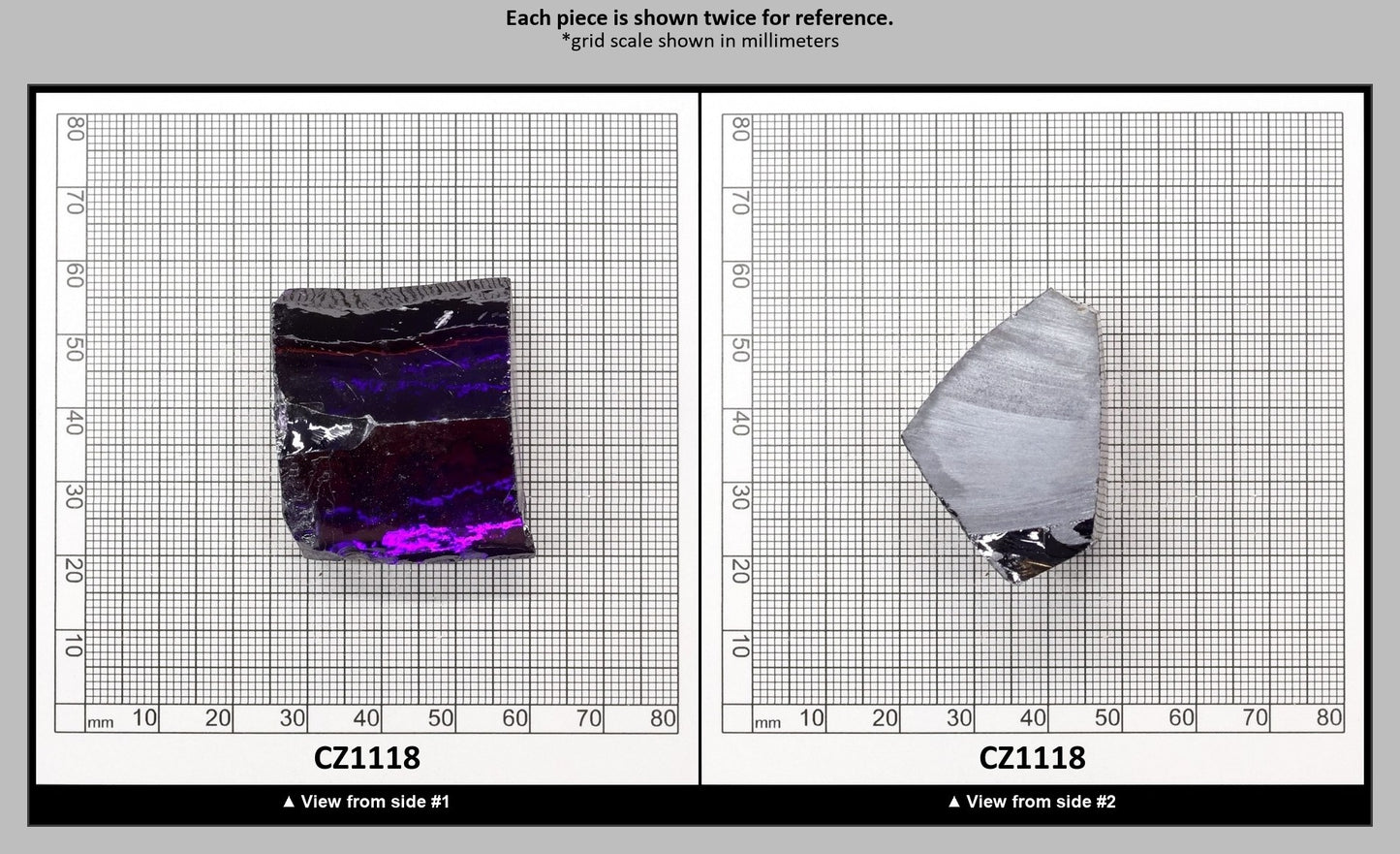 Violet Cubic Zirconia Faceting Rough for Gem Cutting - Various Sizes : CZ1118