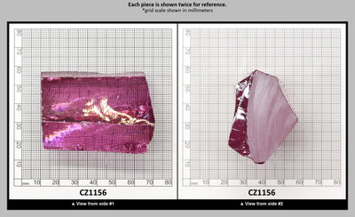 Rose Cubic Zirconia Faceting Rough for Gem Cutting - Various Sizes : CZ1156