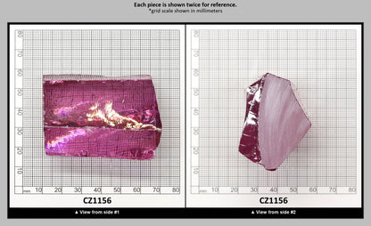 Rose Cubic Zirconia Faceting Rough for Gem Cutting - Various Sizes : CZ1156