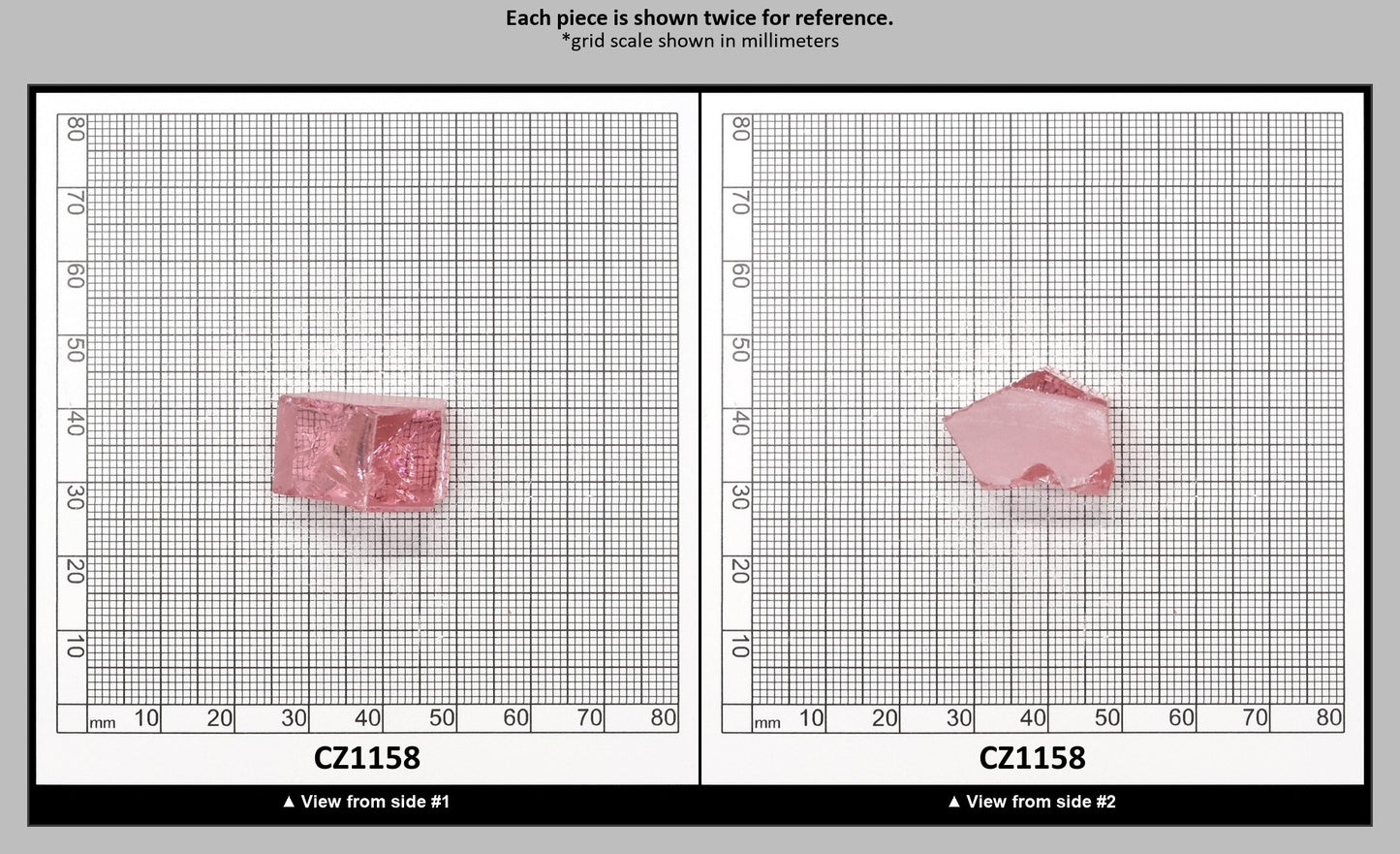 Pink Cubic Zirconia Faceting Rough for Gem Cutting - Various Sizes : CZ1158