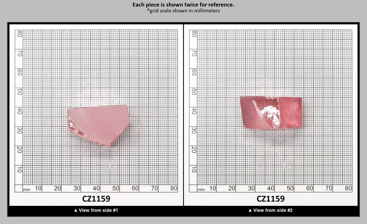 Pink Cubic Zirconia Faceting Rough for Gem Cutting - Various Sizes : CZ1159