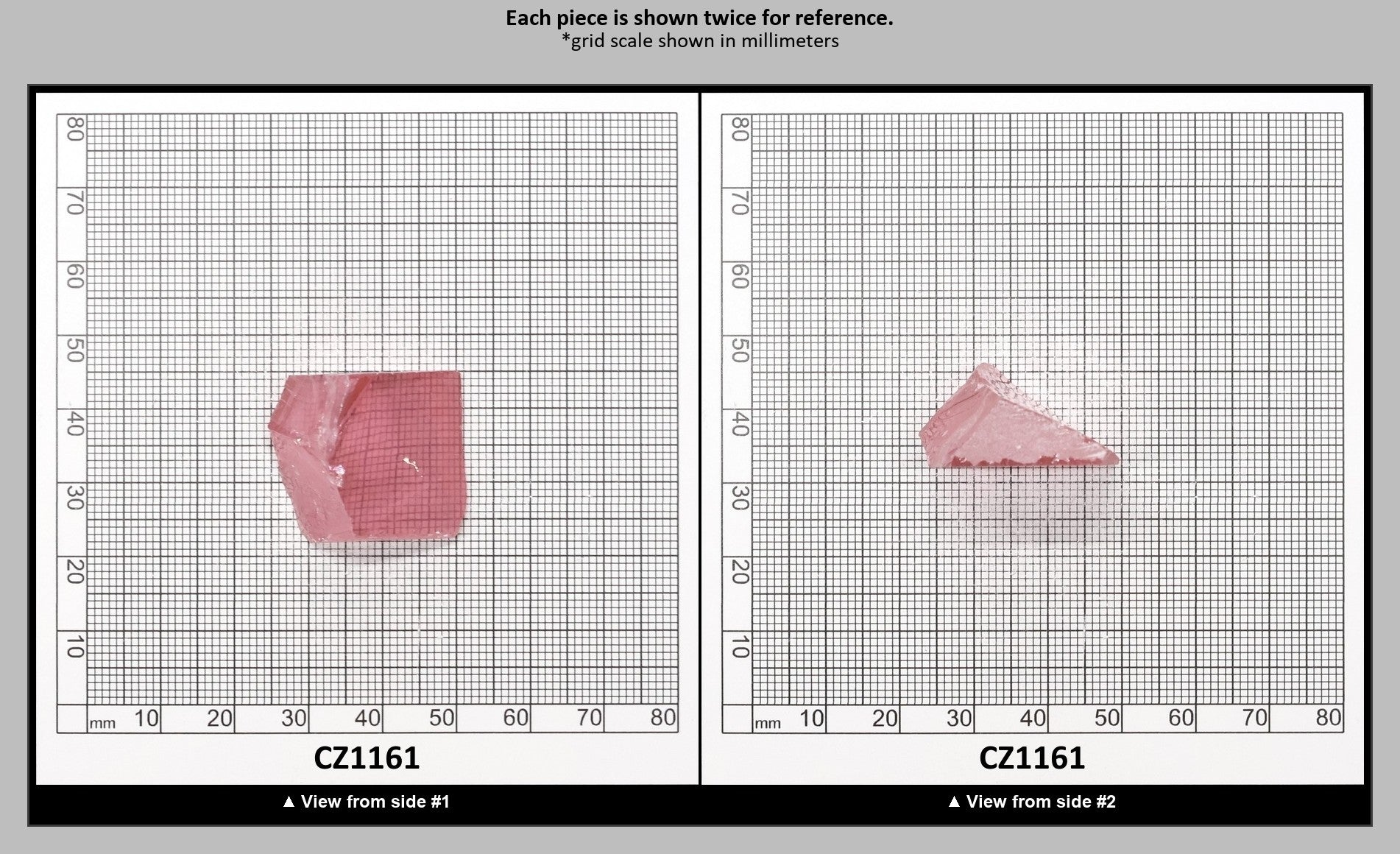 Pink Cubic Zirconia Faceting Rough for Gem Cutting - Various Sizes : CZ1161