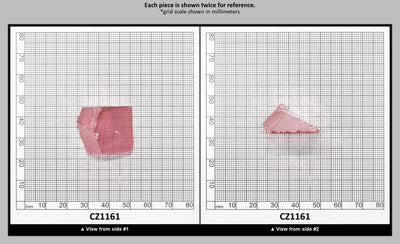 Pink Cubic Zirconia Faceting Rough for Gem Cutting - Various Sizes : CZ1161