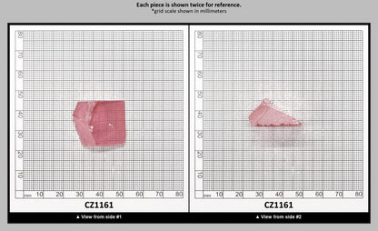 Pink Cubic Zirconia Faceting Rough for Gem Cutting - Various Sizes : CZ1161