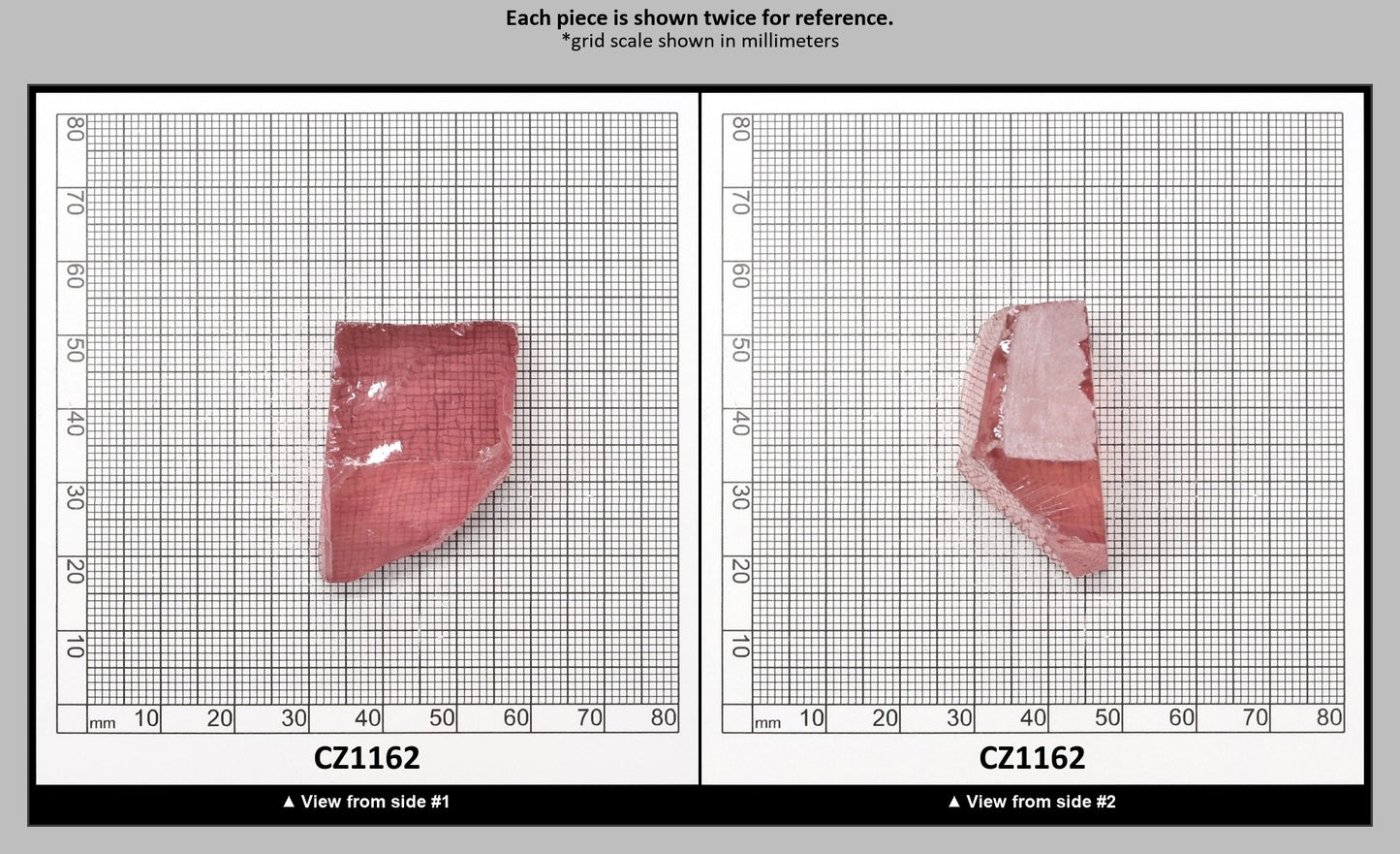 Pink Cubic Zirconia Faceting Rough for Gem Cutting - Various Sizes : CZ1162