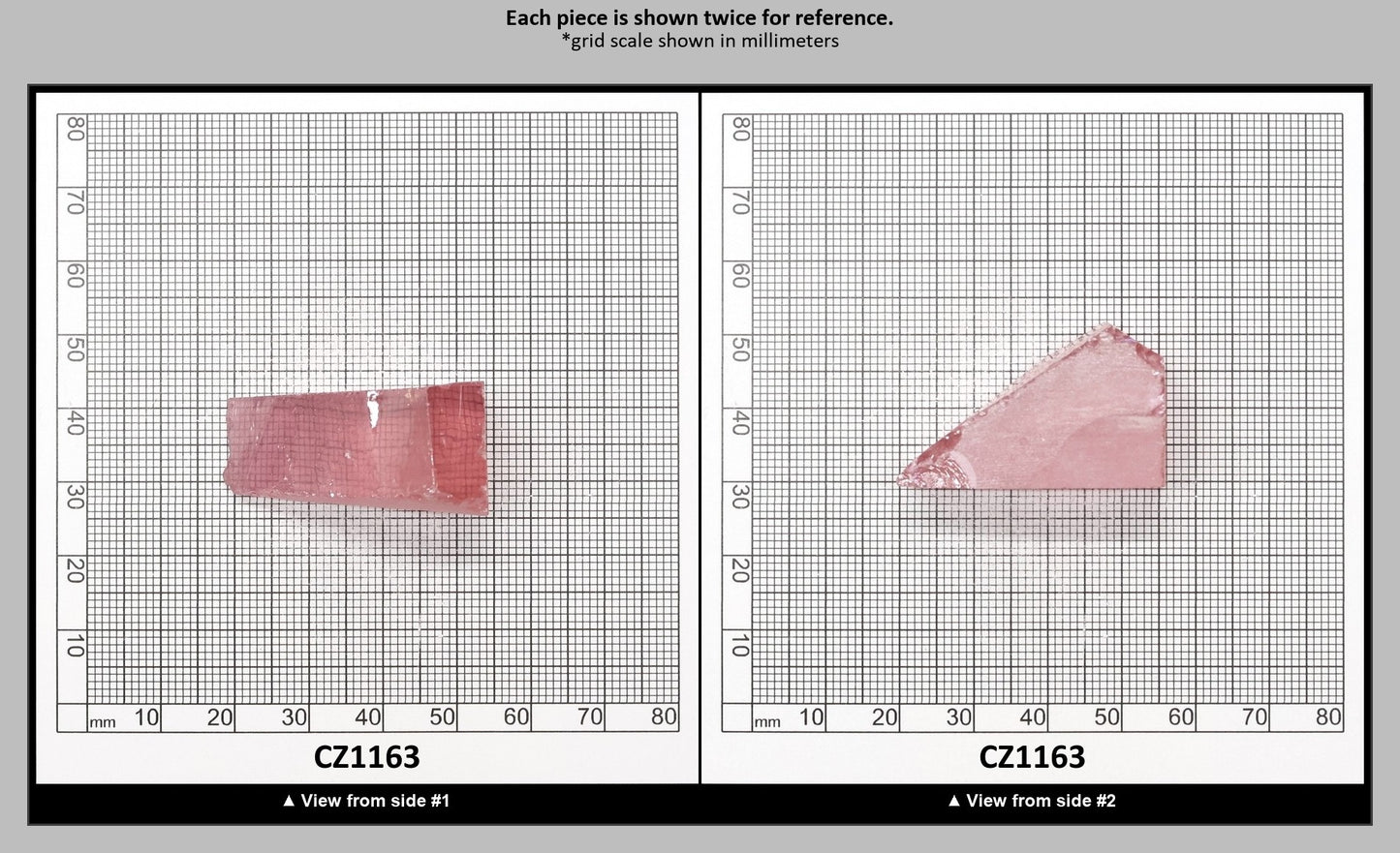 Pink Cubic Zirconia Faceting Rough for Gem Cutting - Various Sizes : CZ1163