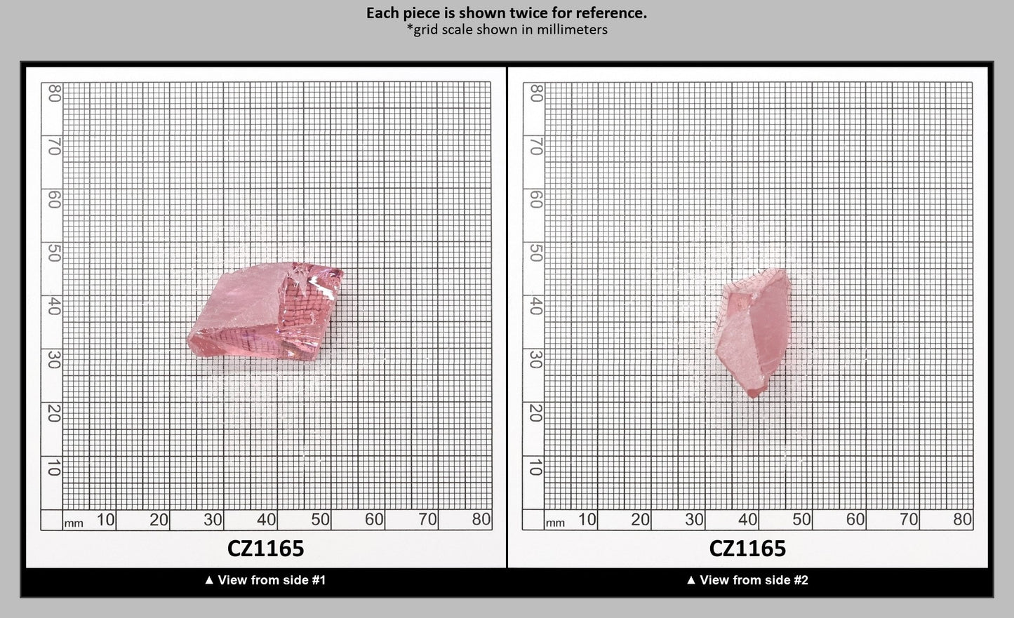 Pink Cubic Zirconia Faceting Rough for Gem Cutting - Various Sizes : CZ1165