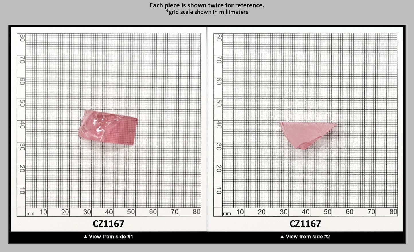 Pink Cubic Zirconia Faceting Rough for Gem Cutting - Various Sizes : CZ1167