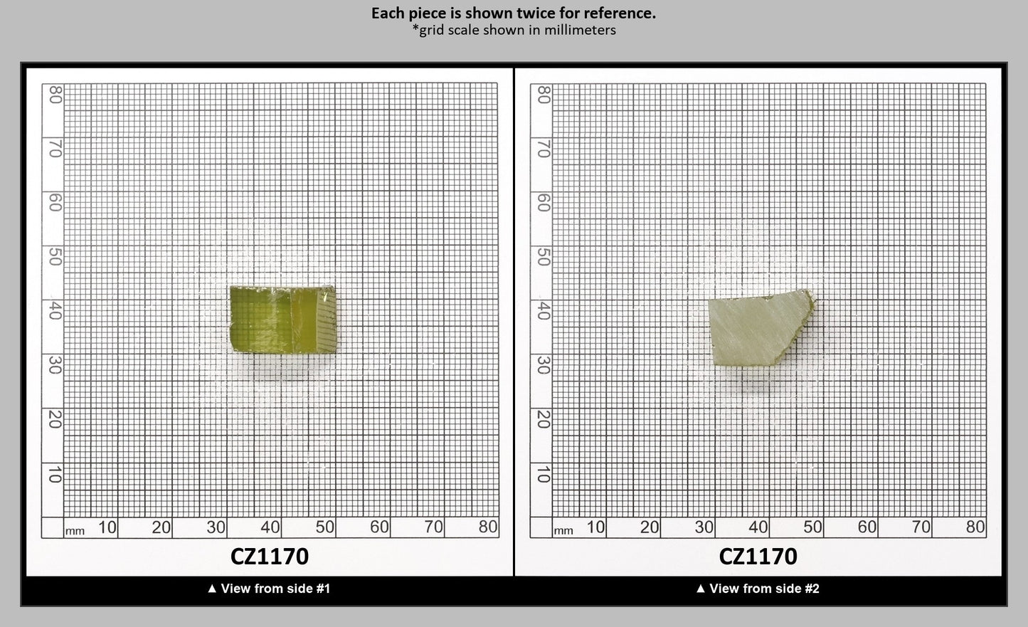 Olive Cubic Zirconia Faceting Rough for Gem Cutting - Various Sizes : CZ1170
