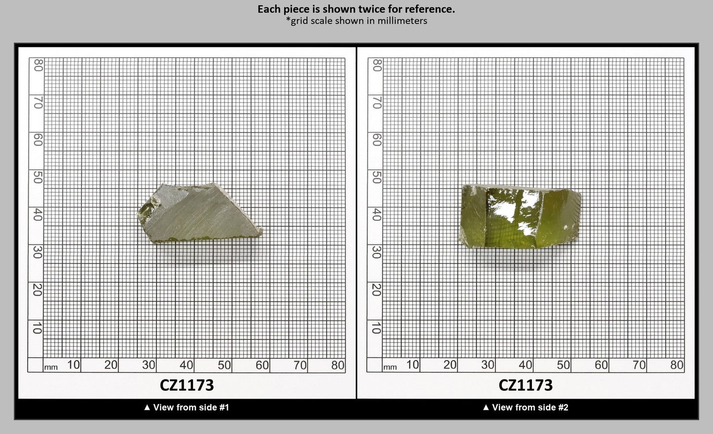 Olive Cubic Zirconia Faceting Rough for Gem Cutting - Various Sizes : CZ1173