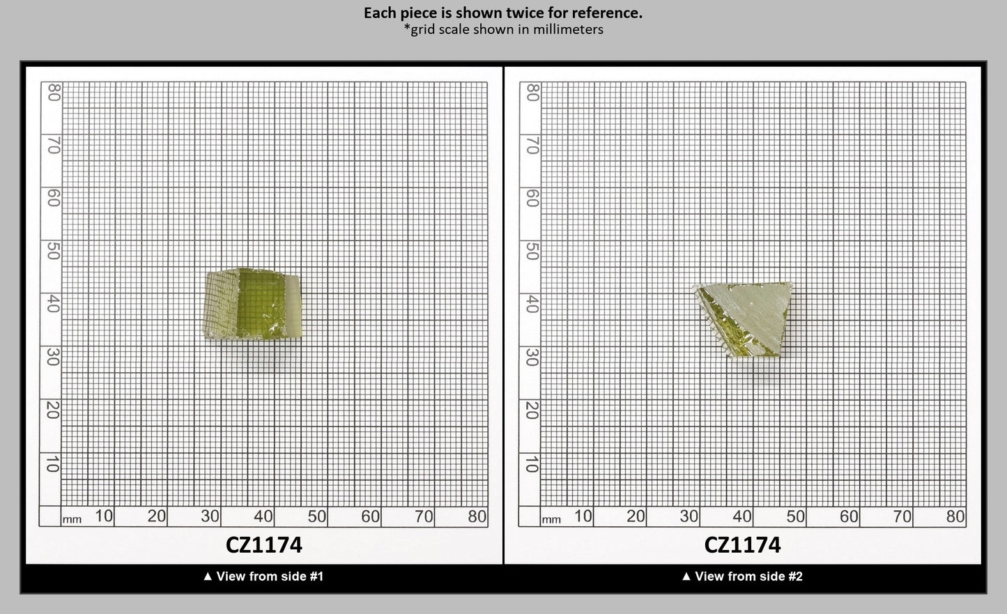 Olive Cubic Zirconia Faceting Rough for Gem Cutting - Various Sizes : CZ1174