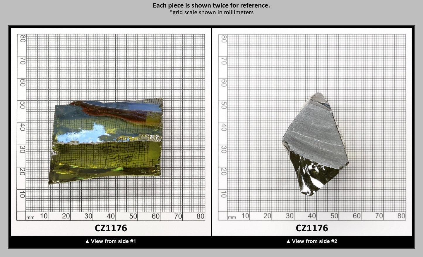 Olive Cubic Zirconia Faceting Rough for Gem Cutting - Various Sizes : CZ1176