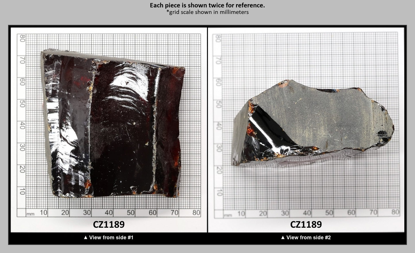 Garnet Cubic Zirconia Faceting Rough for Gem Cutting - Various Sizes : CZ1189
