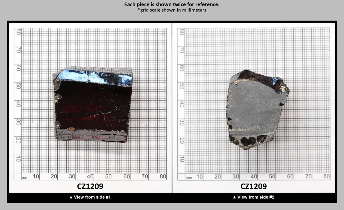 Dark Garnet Cubic Zirconia Faceting Rough for Gem Cutting - Various Sizes : CZ1209