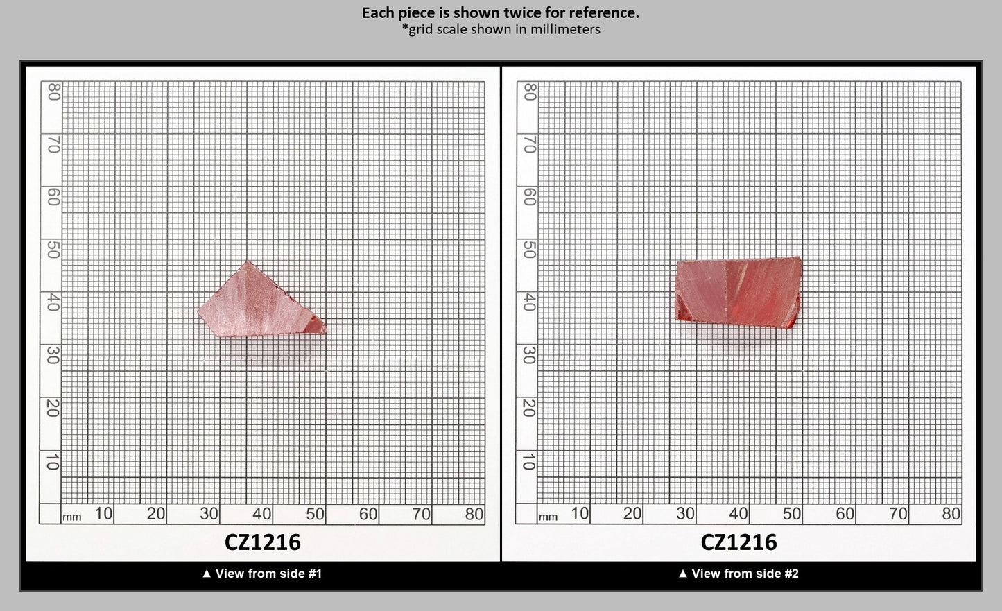 Orange Cubic Zirconia Faceting Rough for Gem Cutting - Various Sizes : CZ1216