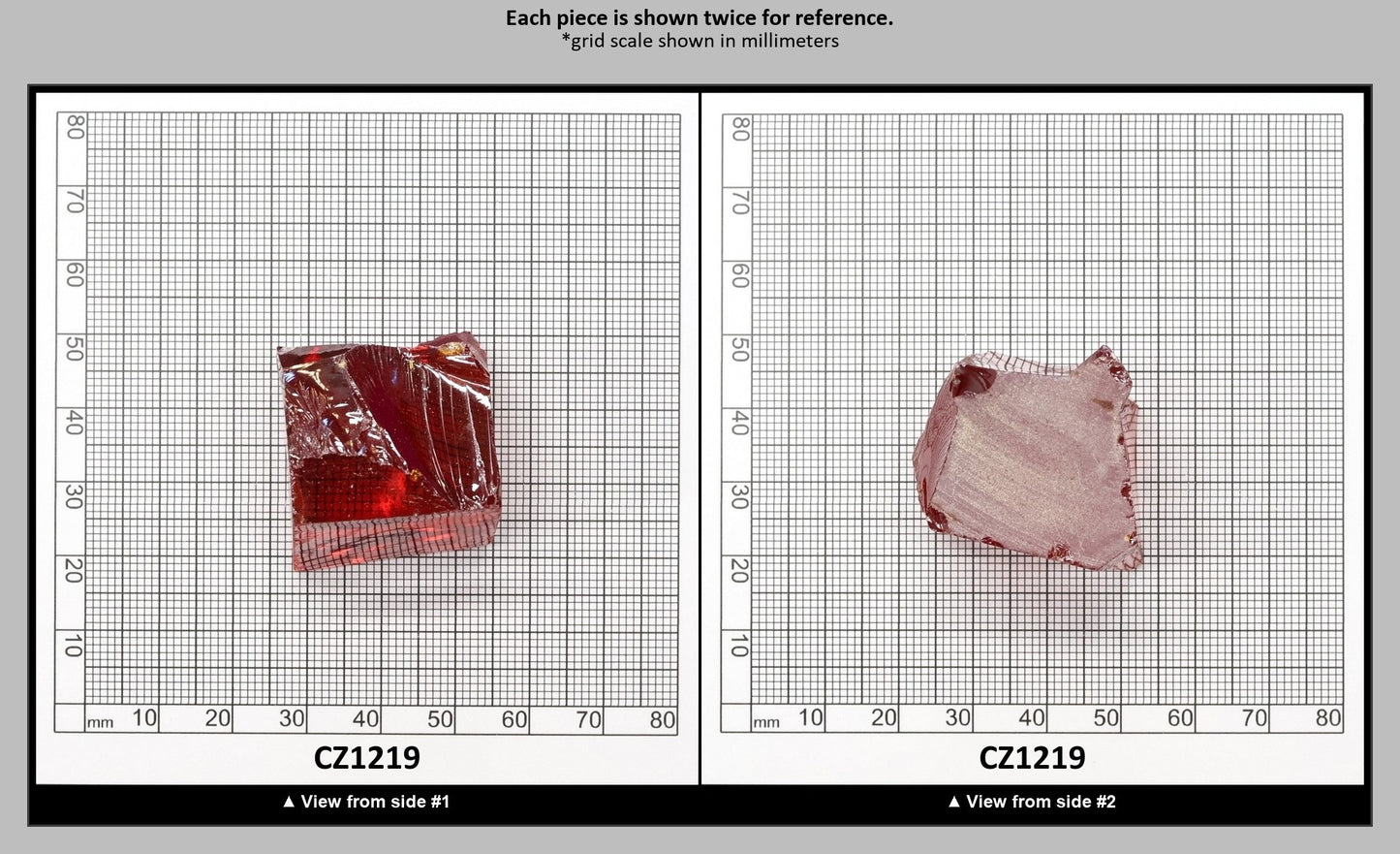Orange Cubic Zirconia Faceting Rough for Gem Cutting - Various Sizes : CZ1219