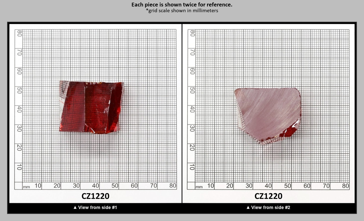Orange Cubic Zirconia Faceting Rough for Gem Cutting - Various Sizes : CZ1220