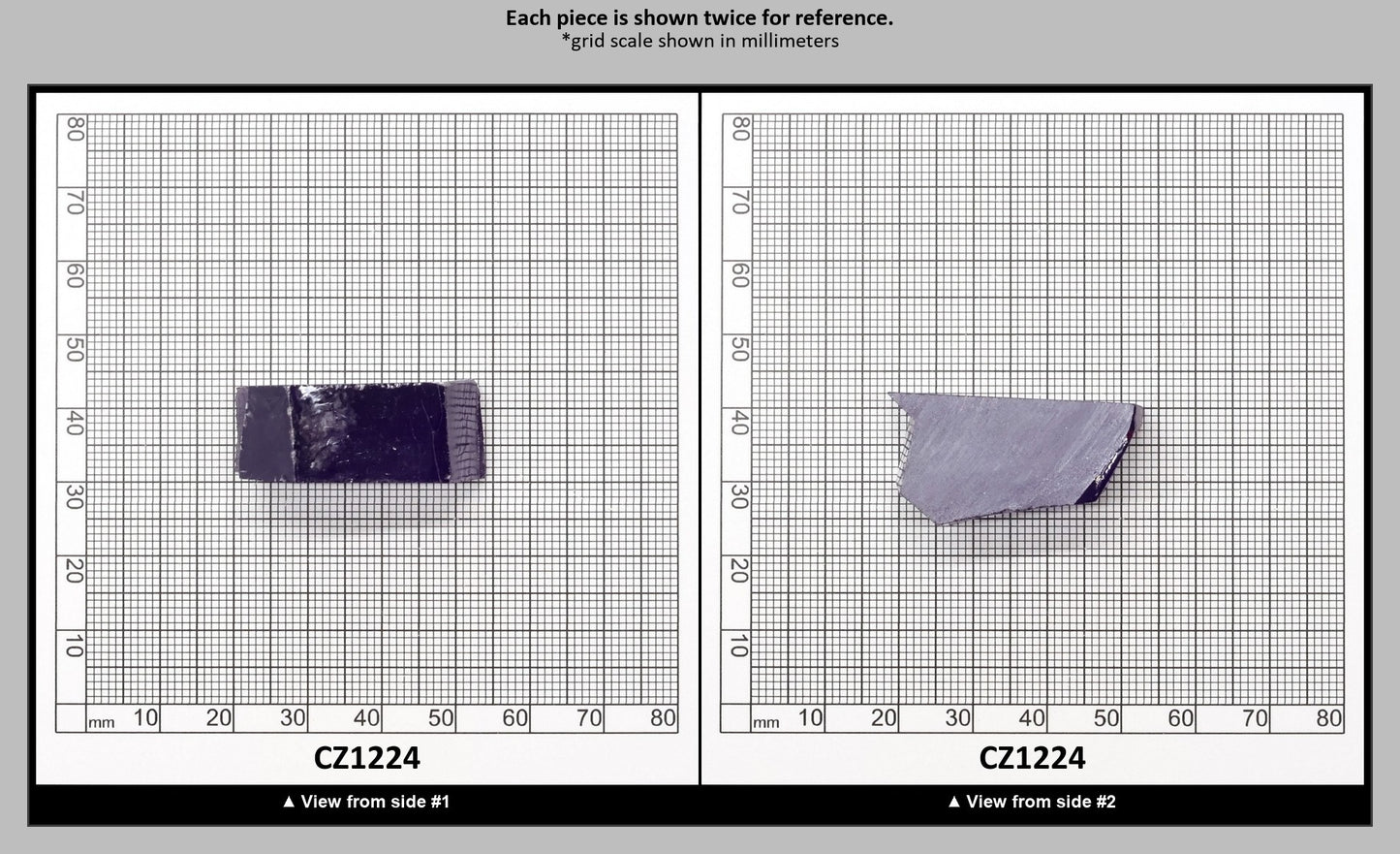 Dark Violet Cubic Zirconia Faceting Rough for Gem Cutting - Various Sizes : CZ1224