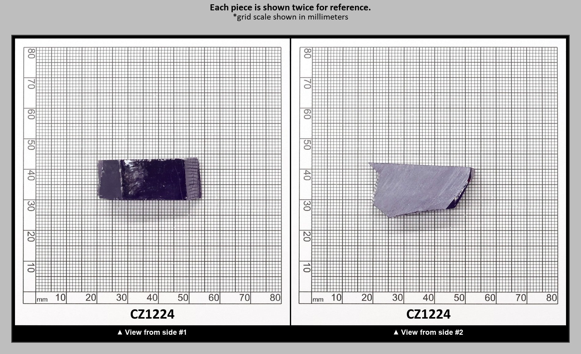 Dark Violet Cubic Zirconia Faceting Rough for Gem Cutting - Various Sizes : CZ1224