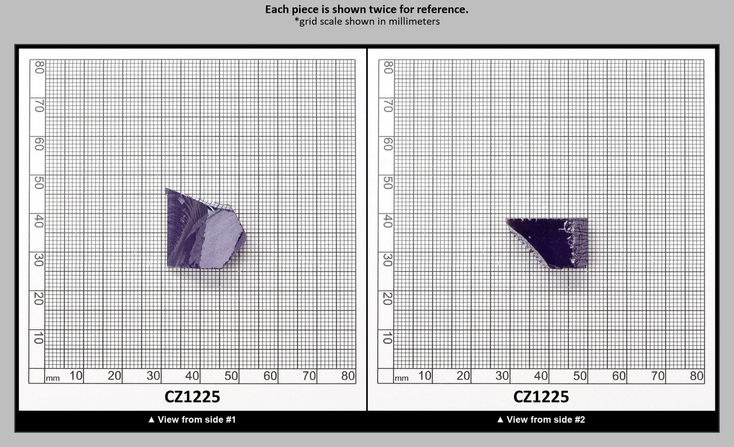 Dark Violet Cubic Zirconia Faceting Rough for Gem Cutting - Various Sizes : CZ1225