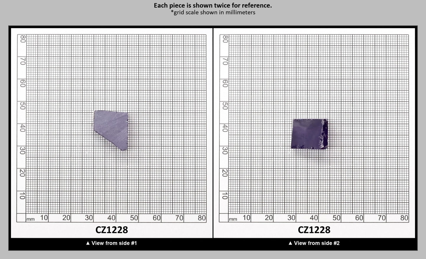 Dark Violet Cubic Zirconia Faceting Rough for Gem Cutting - Various Sizes : CZ1228