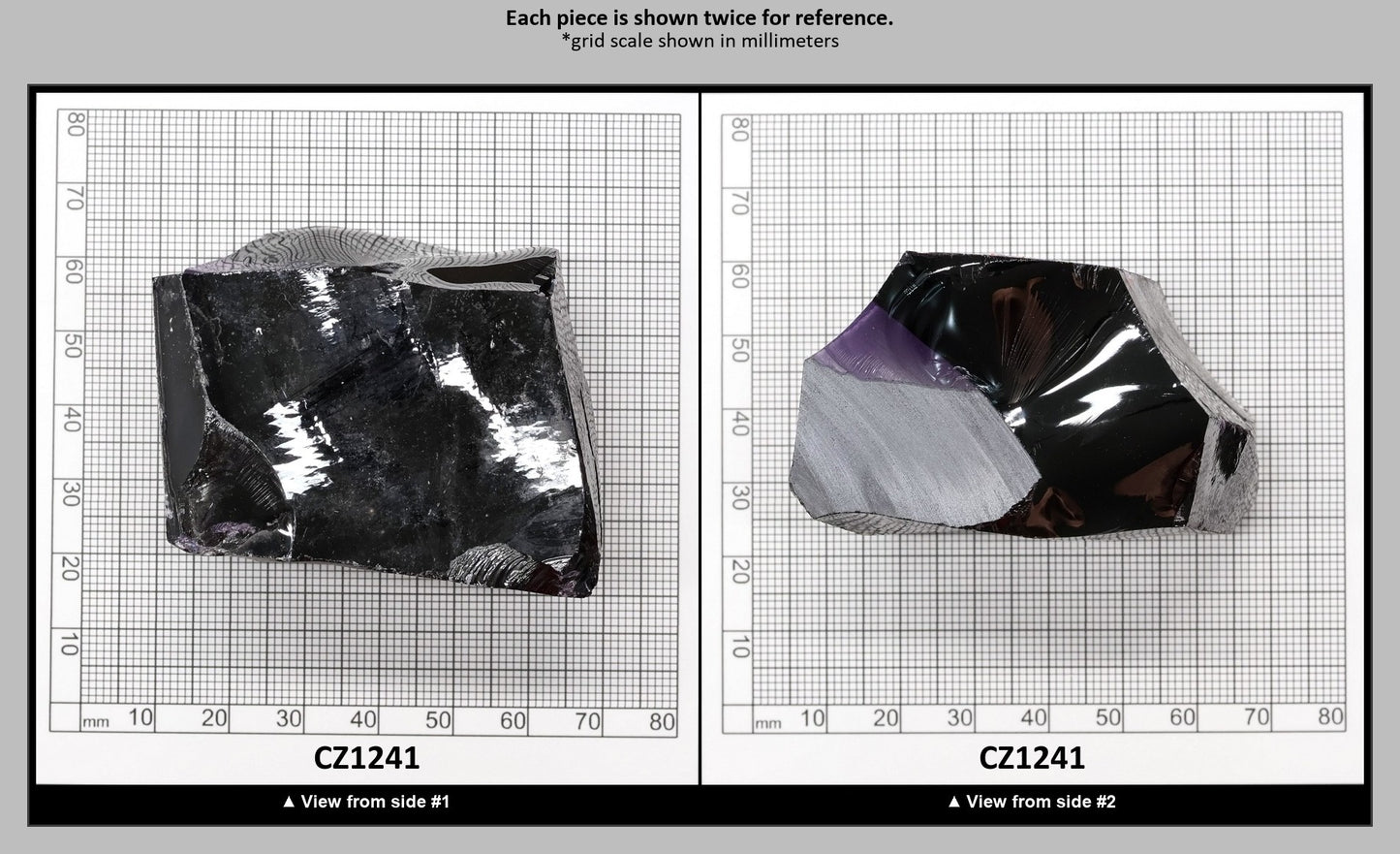 Dark Amethyst Cubic Zirconia Faceting Rough for Gem Cutting - Various Sizes : CZ1241