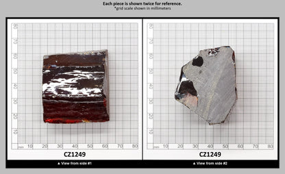 Dark Red Cubic Zirconia Faceting Rough for Gem Cutting - Various Sizes : CZ1249