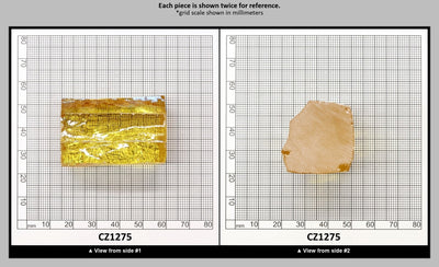 Canary Yellow Diamond Cubic Zirconia Faceting Rough for Gem Cutting - Various Sizes : CZ1275