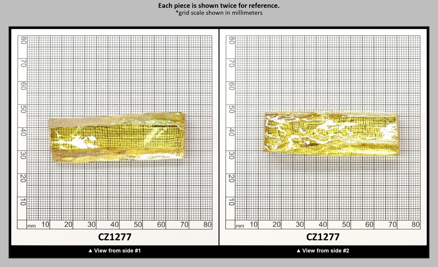 Canary Yellow Diamond Cubic Zirconia Faceting Rough for Gem Cutting - Various Sizes : CZ1277